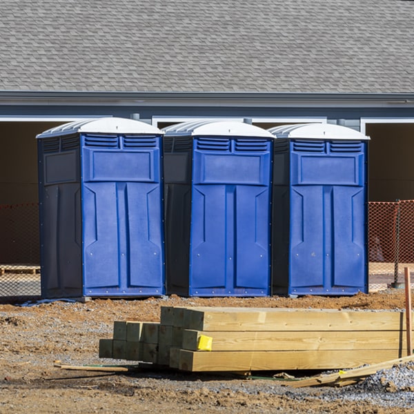 how do you ensure the portable toilets are secure and safe from vandalism during an event in New Harbor